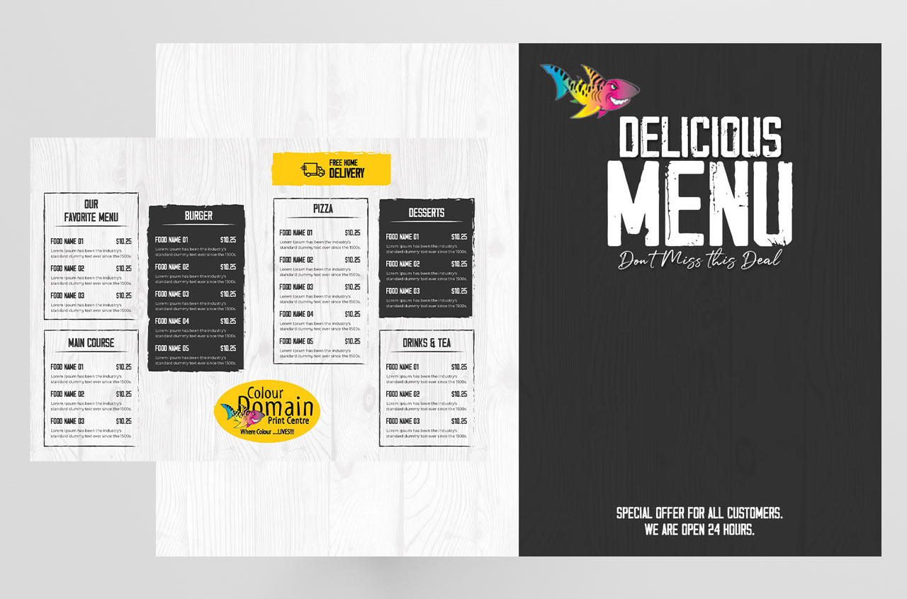 Restaurant Menu Printing